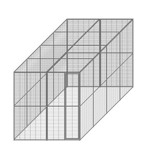 Pannelli Modulari_2x4_porta alta + rete